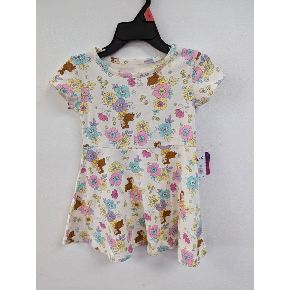Belle Princess Print Toddler Girls Skater Dress Size 2T New